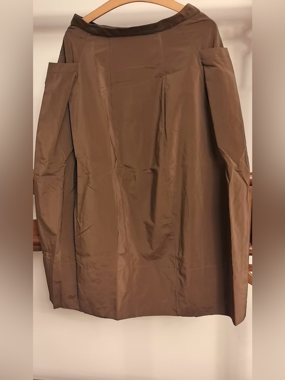 Tibi Nylon Lantern Skirt - Caramel Latte - Picture 4 of 9